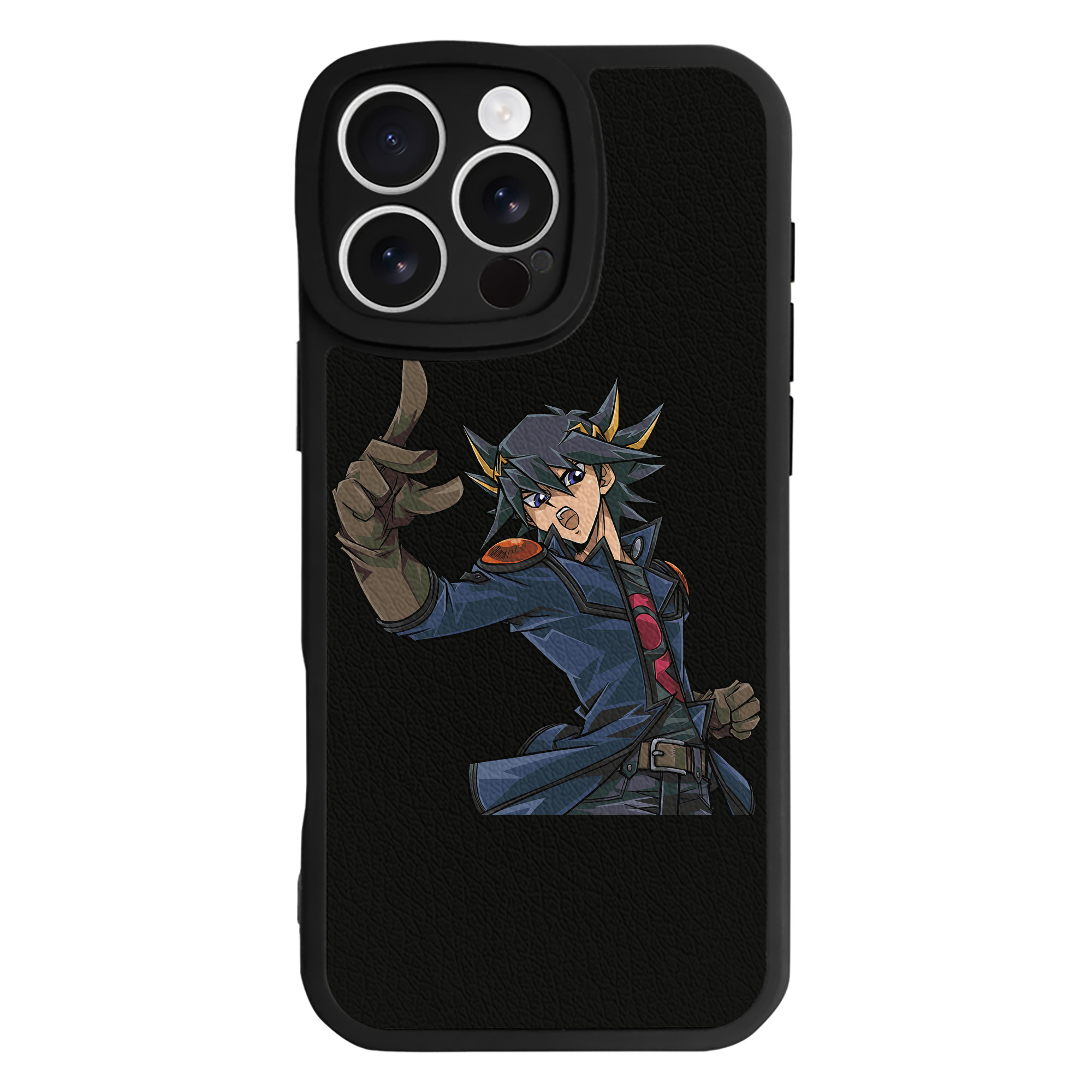 （画像用） 遊☆戯☆王 Yu-Gi-Oh! 【iPhone 16シリーズ対応】シリコンスマホケース（レザー調） 材質：シリコン